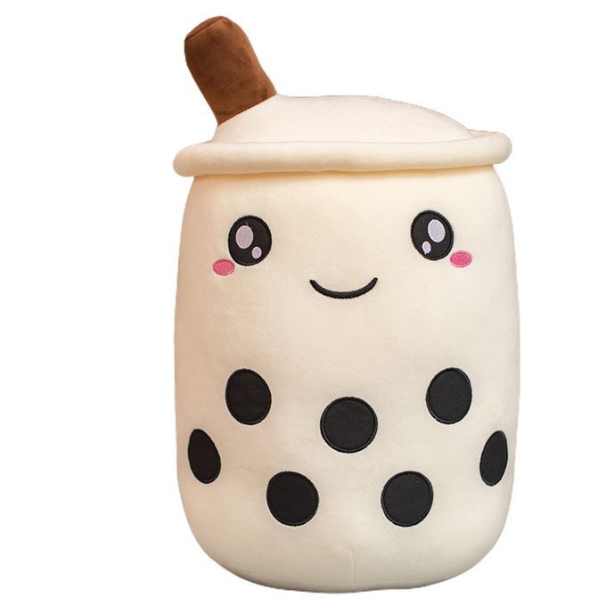 Bubble Tea  Up Plush Toy  Ow  UshionSoft Doll Kids Toys Birthday Gift-white-35cm