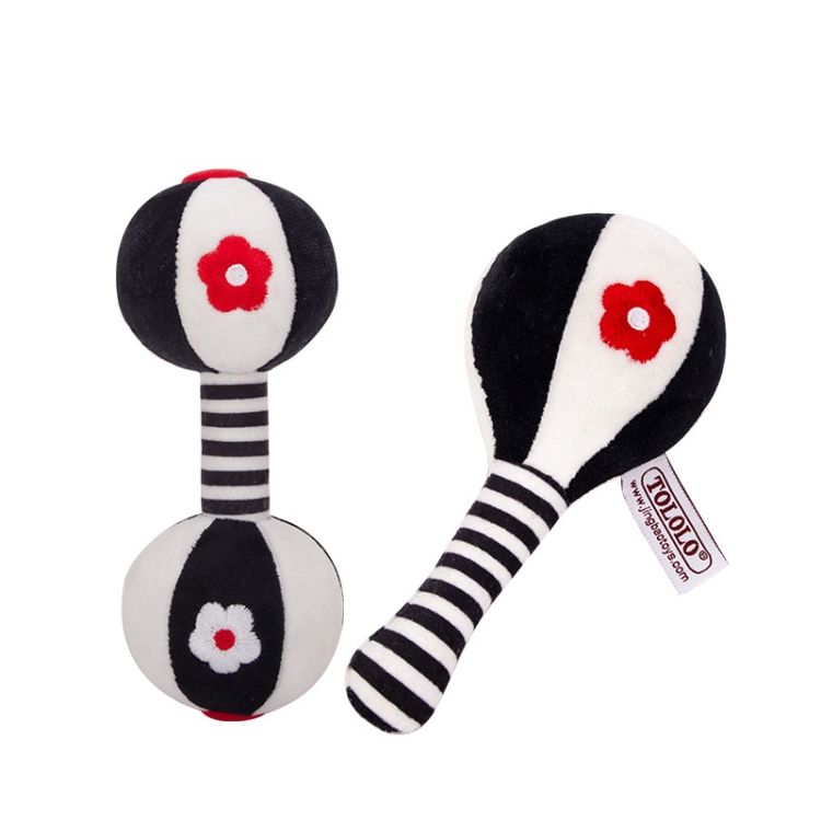 Sand Hammer Dumbbell Baby Rattle Gift