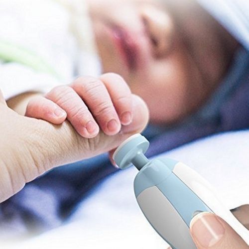 Toddler And Adults Safety Nail Care Electric Nail Trimmer/Clipper Sets.For Babies,Newborn,Toddlers Toes And Fingernails-Blue