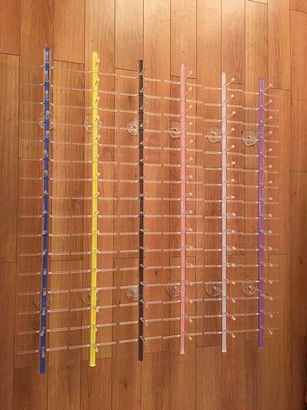 Shoe Display Storage Glasses Frame Acrylic Double-Layer Bracelet Clothing Glasses White Storage Rack