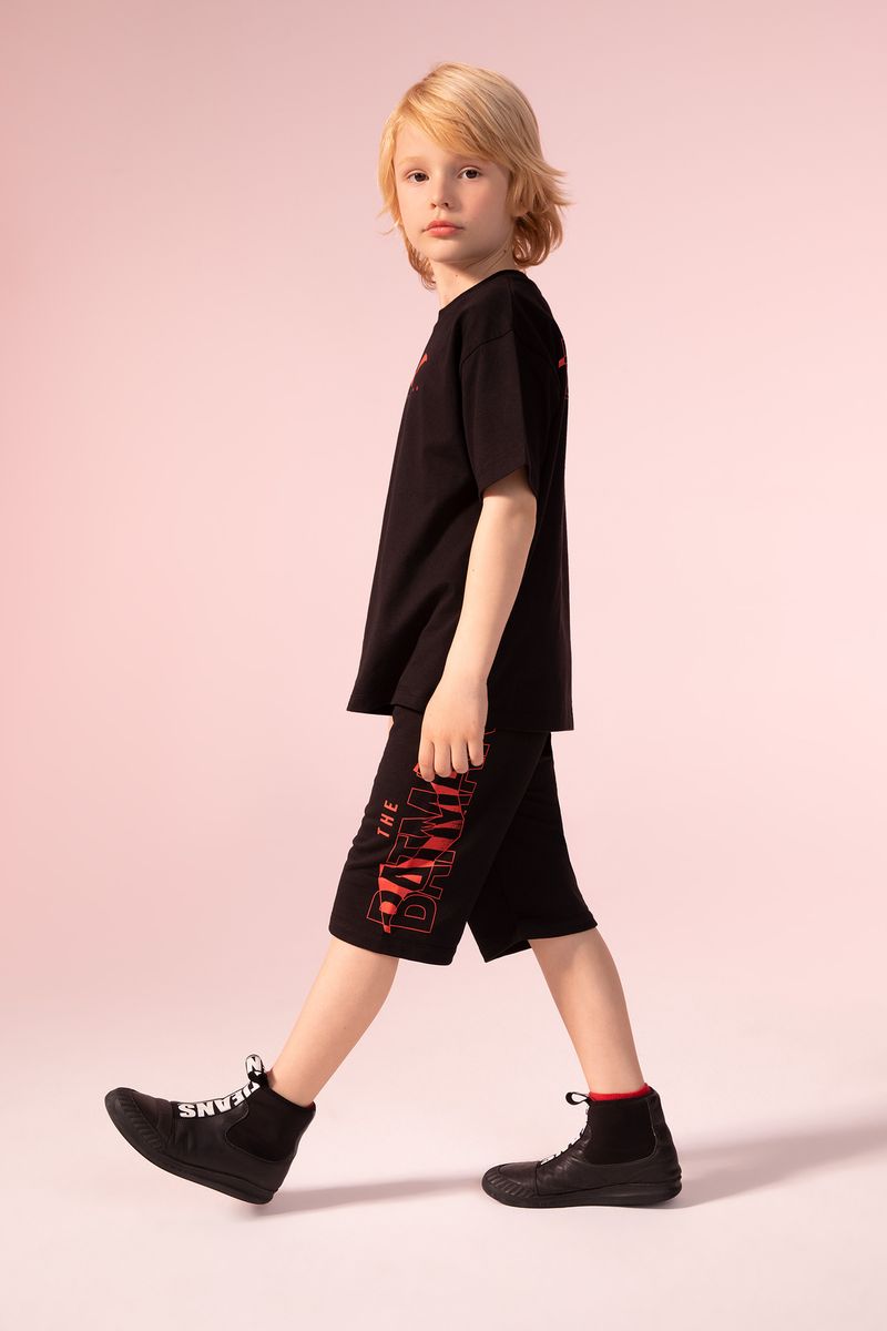 Boy - Knitted Bottom Short - Black