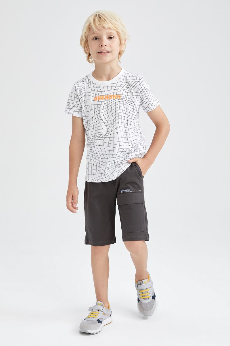Boy - Knitted Bottom Short - Anthracite