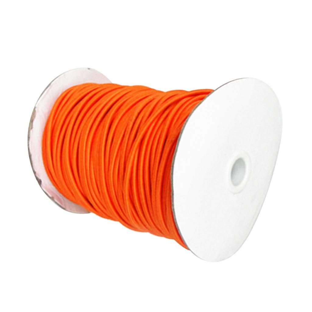 Expander Rope, 4mm Rubber Rope, Tarpaulin Rope, Boat Sport 1m Orange