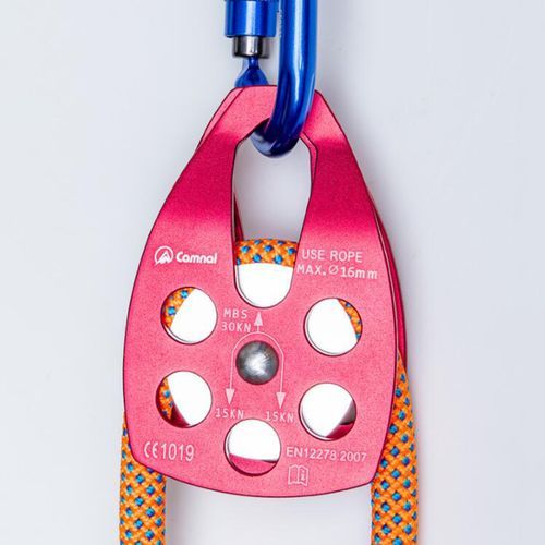 Climbing Pulley Rescuing Hauling Rigging Pulleys Micro Pulley Red