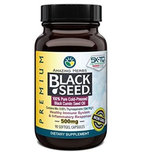 Premium Black Seed Oil 500Mg 90 Soft-Gels