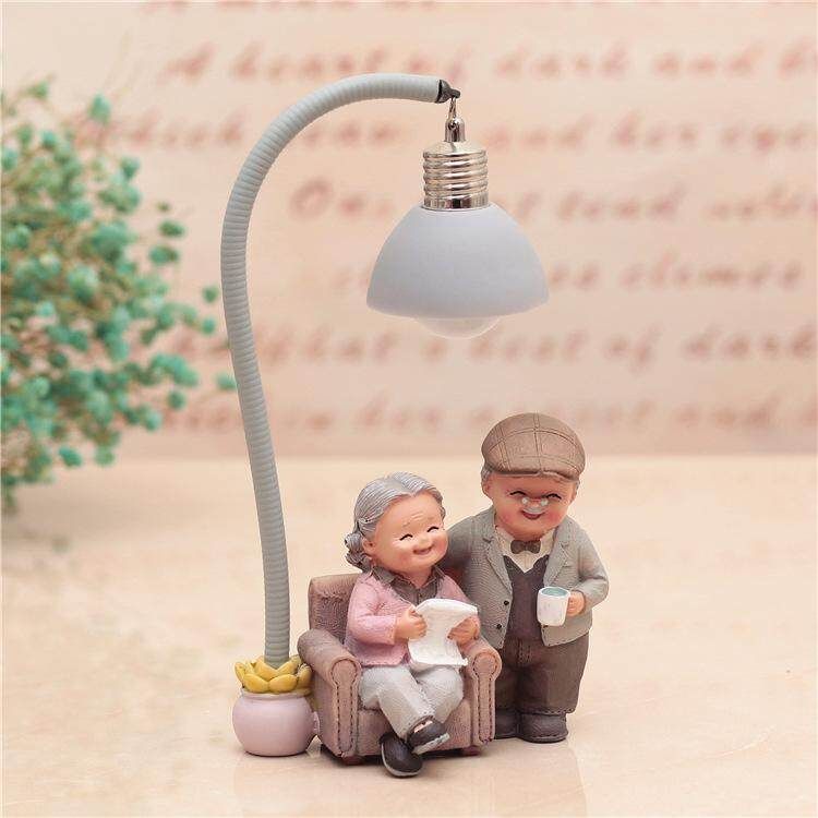 Creative Couple Decoration Wedding Anniversary Gift Wife Husband Girlfriends Gift Old Man Wife Home Living Room Decoration 1041-12a Love To Read With You