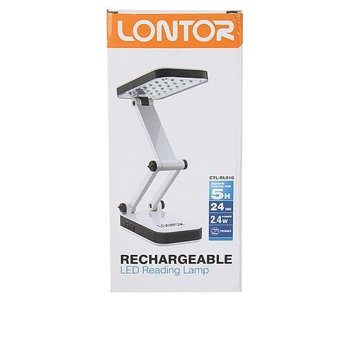 White And Black Design Lontor Rechargeable Reading Lamp