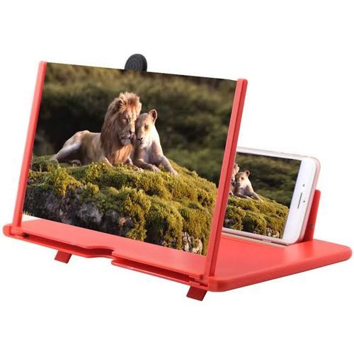 Phone, Foldable 3D Mobile Phone Screen Magnifier