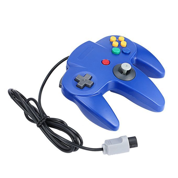 Game  Ontroller Joysti K For Nintend 64 N64 System Pad For Mario Kart-Dark Blue