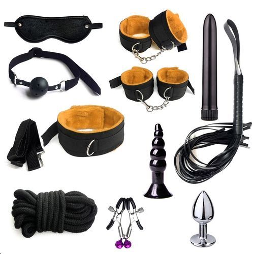 11pcs BDSM BEGINNERS RESTRAINER KIT - Kinky Adult Toy