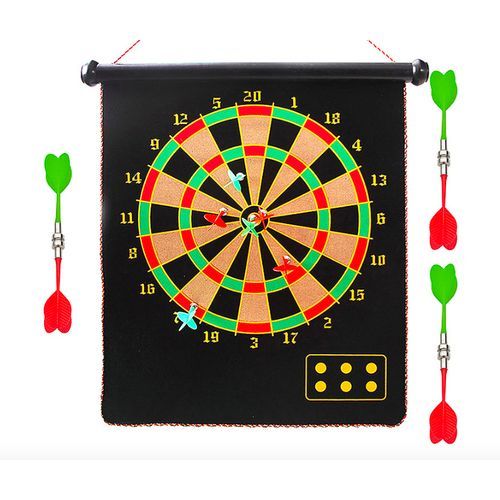 Magnetic Dart Board Set With 6 Magnetic Darts [ Safe For Kids]