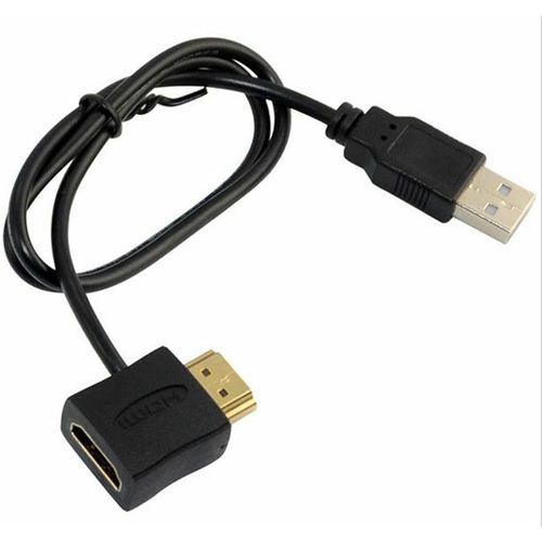 HDMI Male To Female Adapter Connector With USB 2.0 Charger Power Supply Digital Cable
