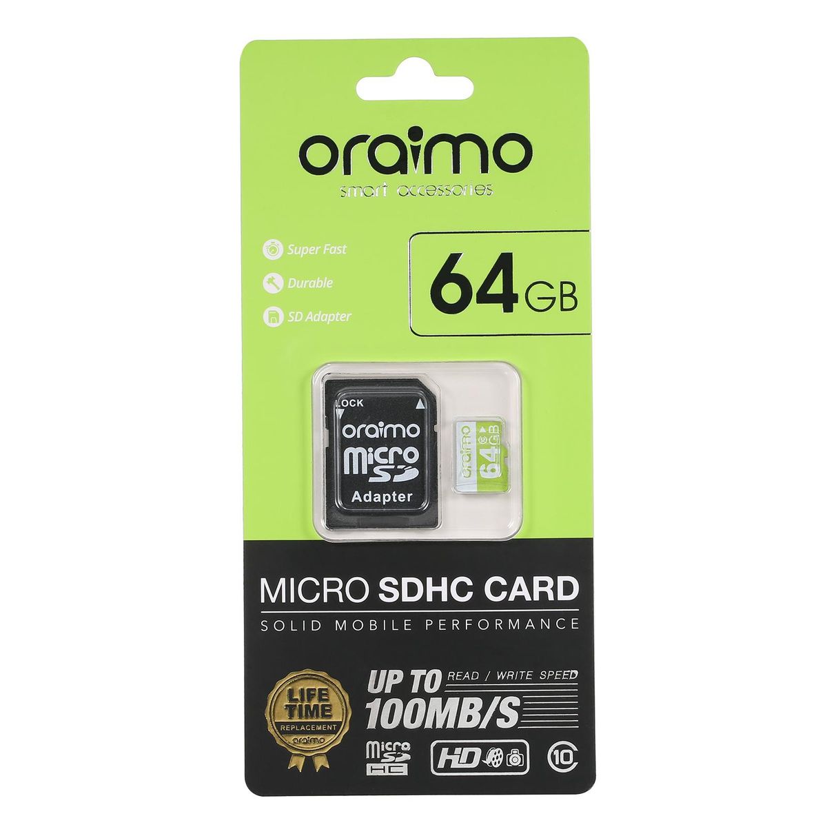 Oraimo SD-64G SD-64G 64GB Micro SDHC Class10 High Speed Memory Card