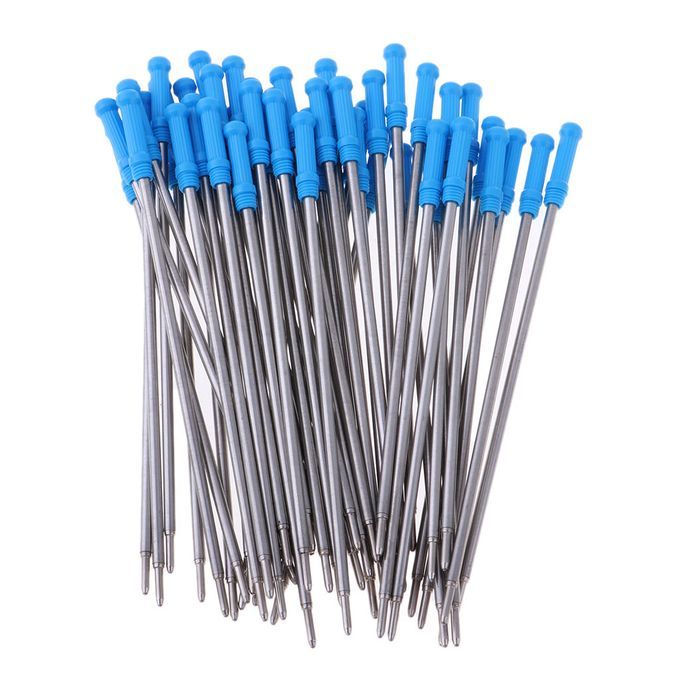 Pack Of 50 0.5mm Nib Metal Rollerball Pen  Pen Sign Pen Blue