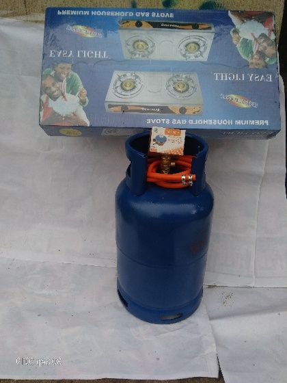 12.5kg Gas Cylinder With Gas Cooker Table Top,hose,clip And Regulator