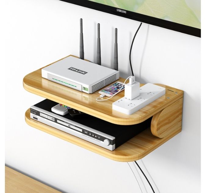 DVD/Decoder Wall Shelf- Wall Decor Shelf - Floating Shelf