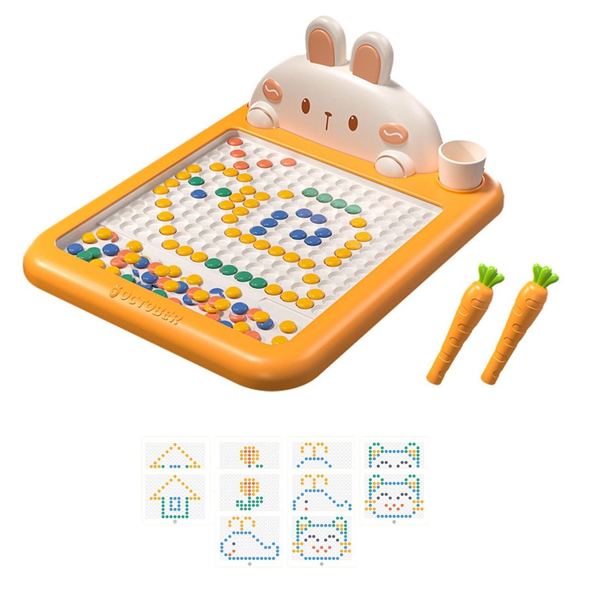 Magnetic Drawing Board Set with Chess Pieces Rabbit for Concentration