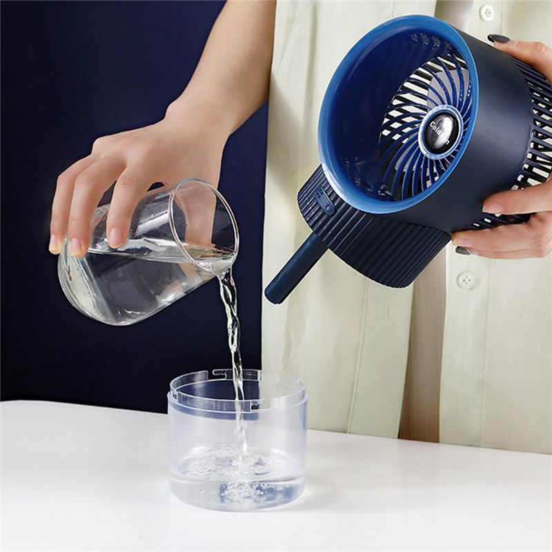 Cooling Fan Mist Air Conditioning Fan USB Charging Humidification Spray Silent Small Fan for Home Office 1