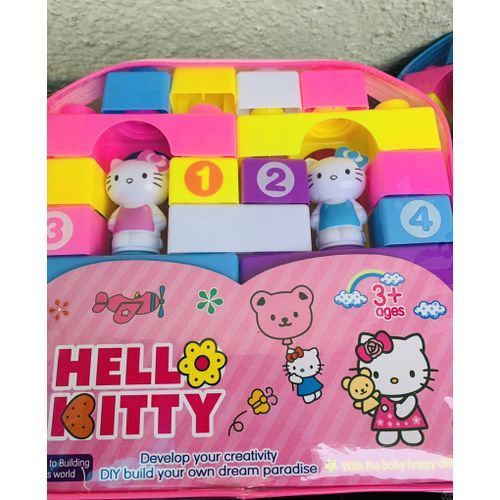 HELLO KITTY Building Lego Bricks Blocks Kids Educational Toy