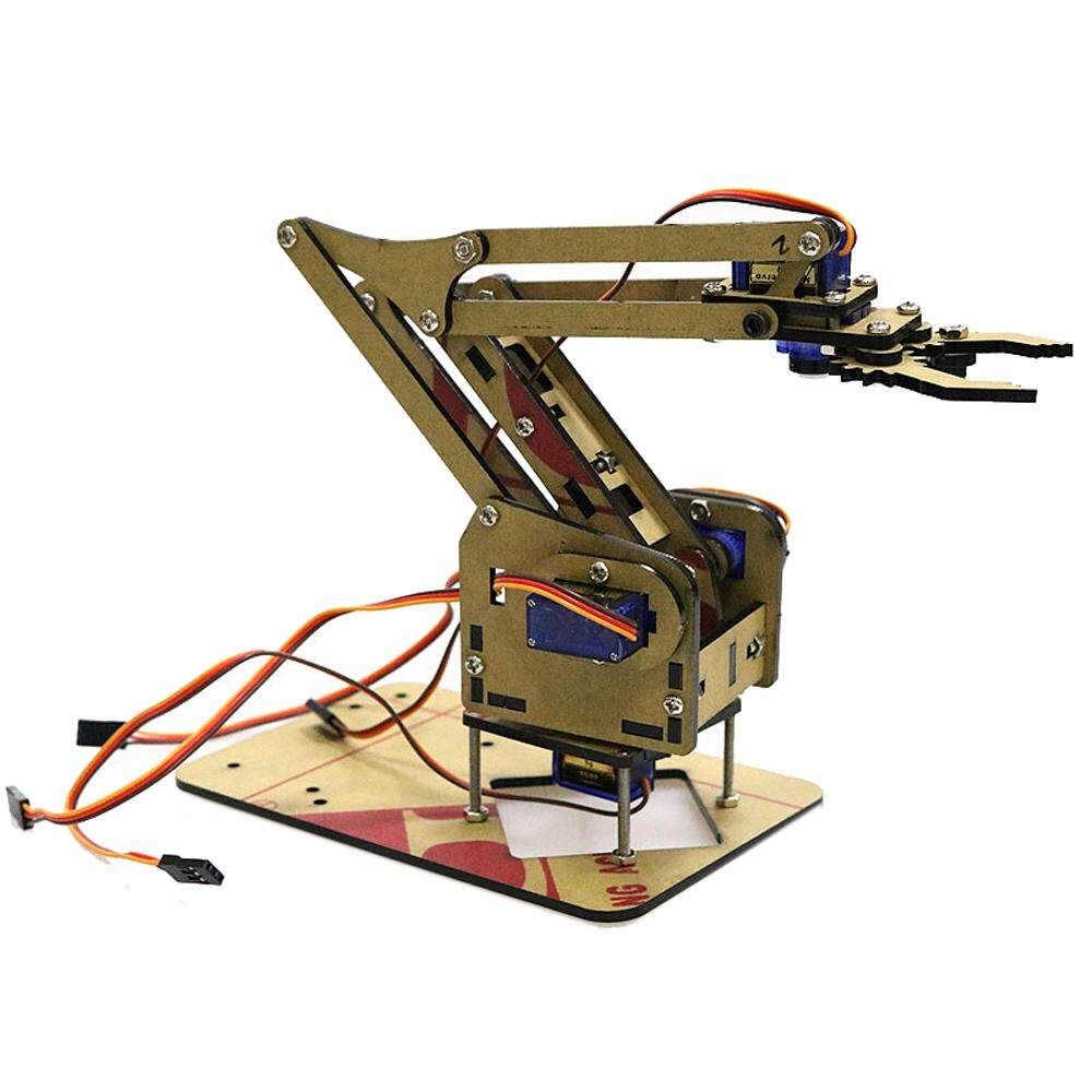 4 DOF Acrylic Unassembled DIY Robot Arm DIY Kit For Arduino Maker Learning SG90 Servo
