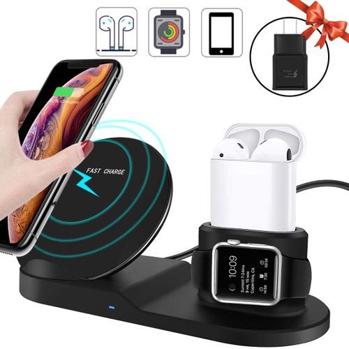 3 In 1 Wireless Charging Station For Phones, Watch And Apods