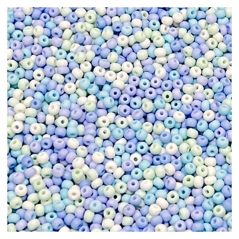 200Pcs/Bag Macaroon Color Glass Seed Beads Uniform Round
