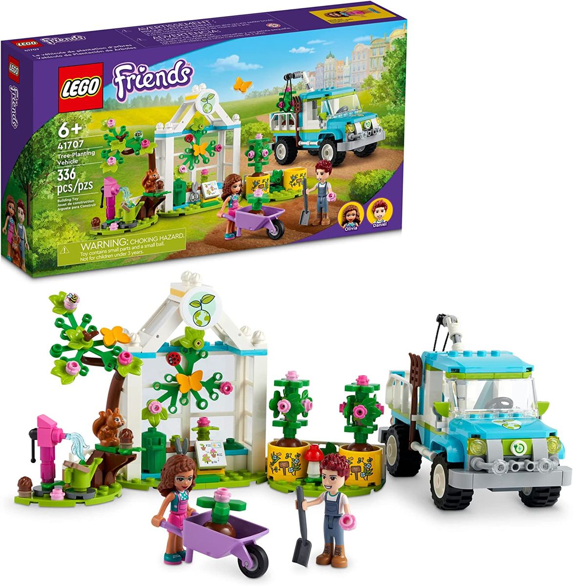 Friends Tree-Planting Vehicle 41707 Building Kit 336 Pieces