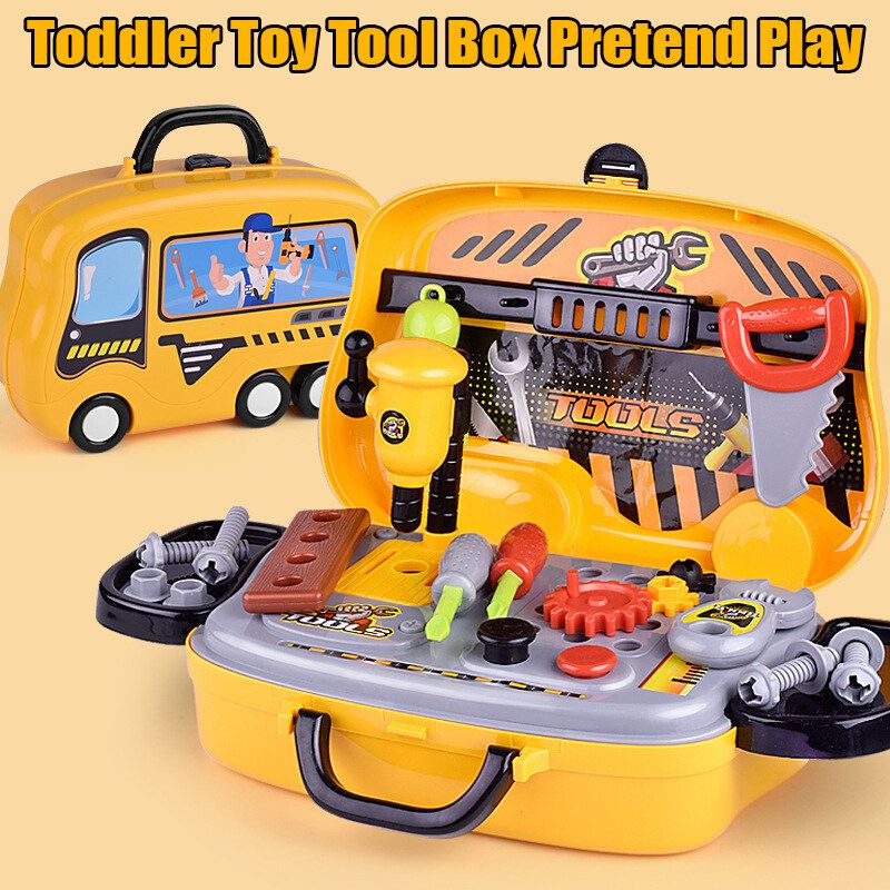 Children's Drill Toys Baby Screwdriver Toy Kids Learning Educational Game Gifts Screw Kids Puzzles Assembled Tool Toys Box A