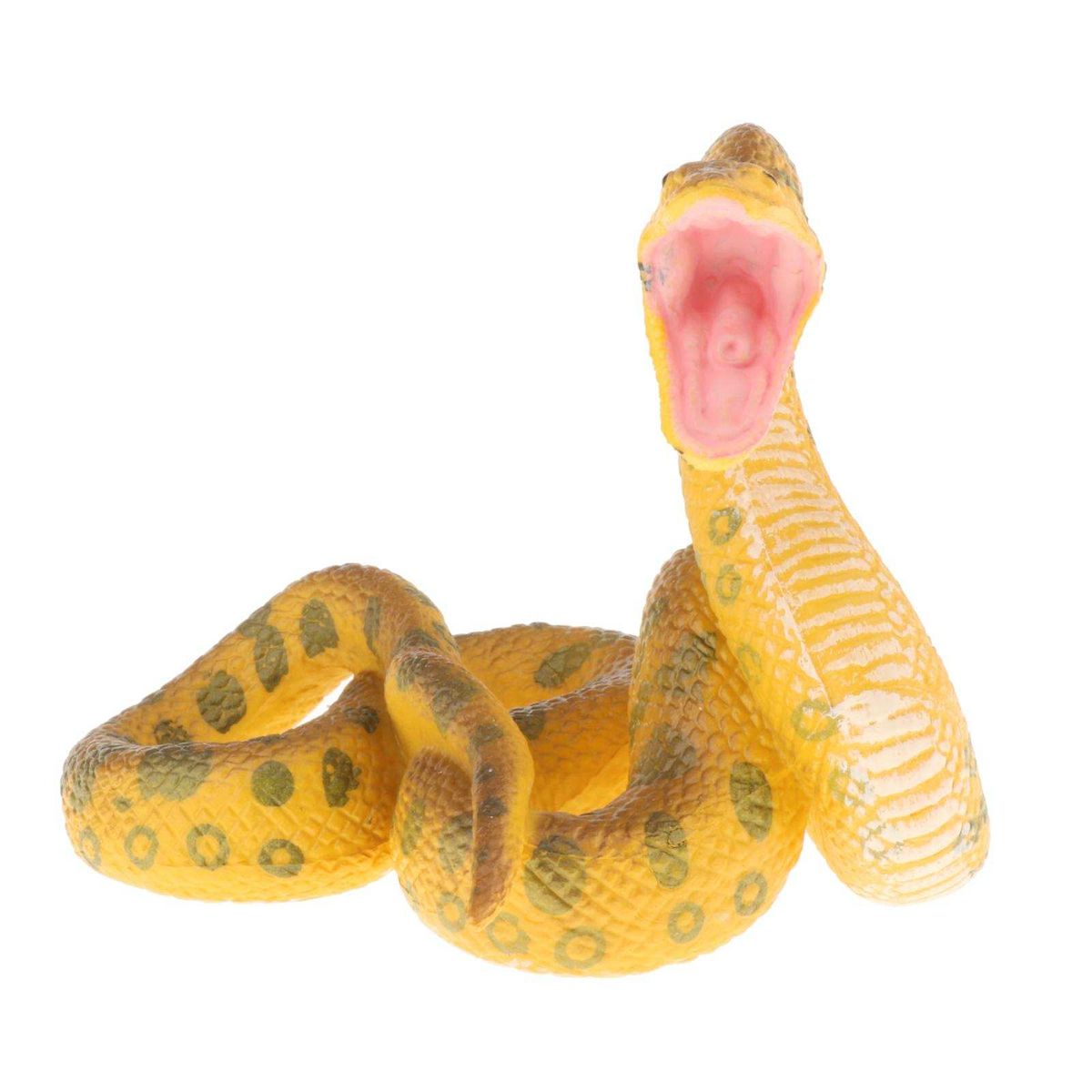 Realistic Animal Snake Model Figurines Pythons Toys Gold Python