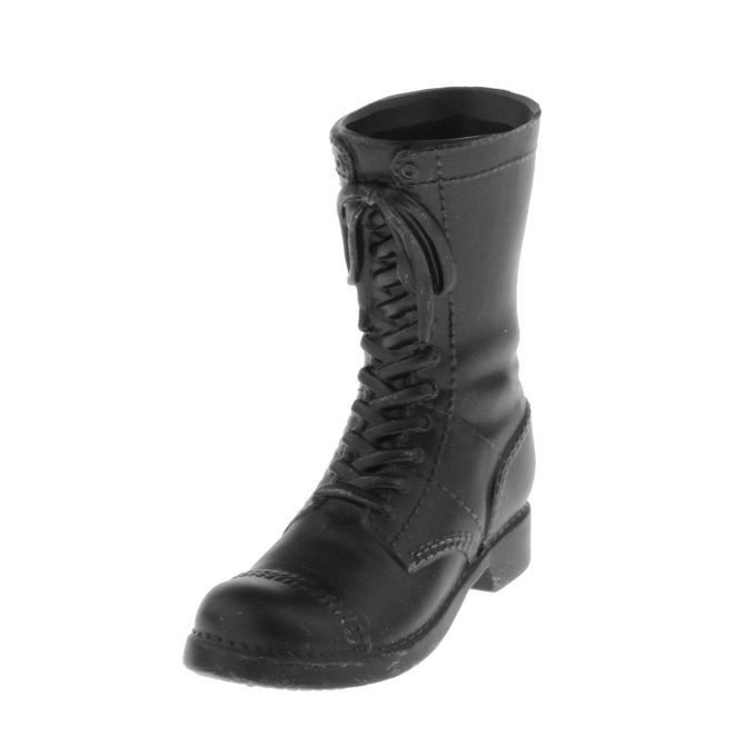 1/6 Male Soldier Mid Combat Boots For HT Toy 12in Figure Men Black