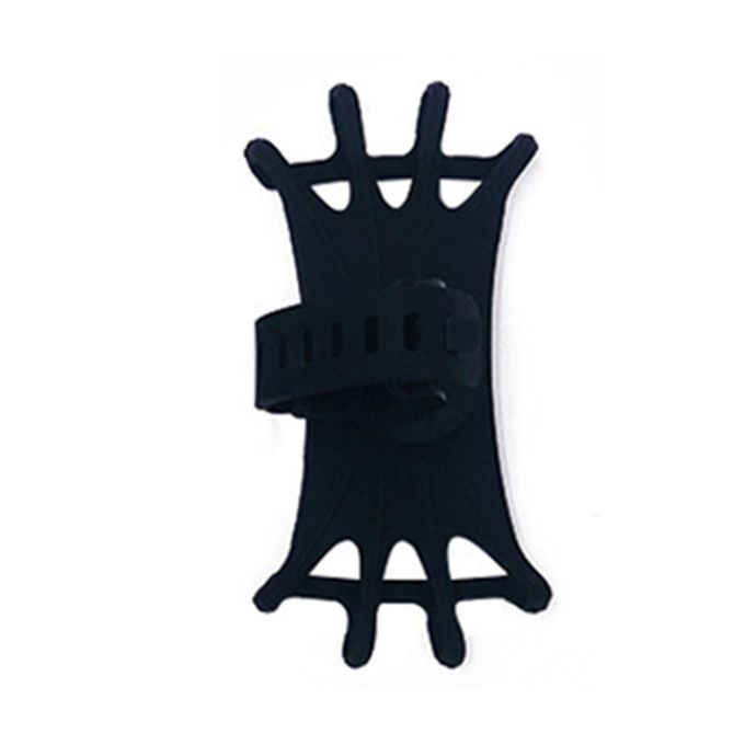Universal Phone Holder Silicone Bicycle Mobile Phone Riding Bracket 360 Degree Rotatable Mobile Phone Riding Bracket Black
