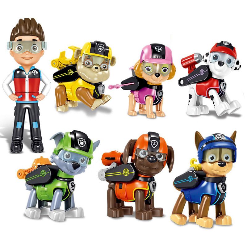 Paw Patrol Birthday Cake Decoration Puppy Patrol PVC Action
