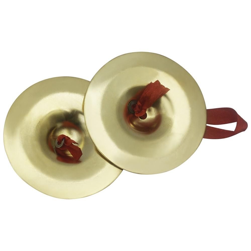 2PCS Finger Cymbals Belly Dance Accessories Small Size Hand Percussion Instruments Silver
