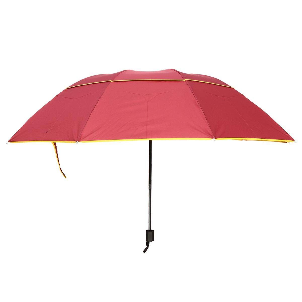 LARGE Folding Rain Anti-UV Windproof Big Oversized For Men Women Red (red)