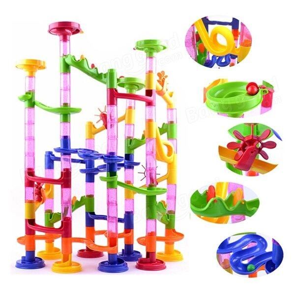 116pcs Building Blocks Marble Run Race Game Construct Creative Towers Kids Gift