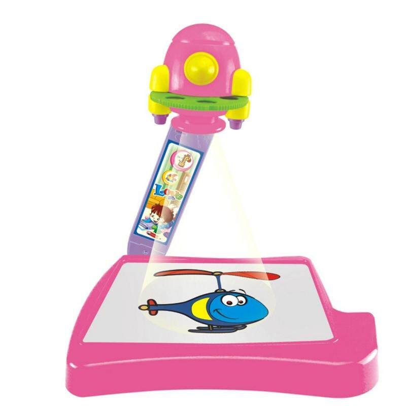 Arshiner Children Kids Multifunctional Educational Development Drawing Desk Toy Projector Learning Drawing Tables Toys