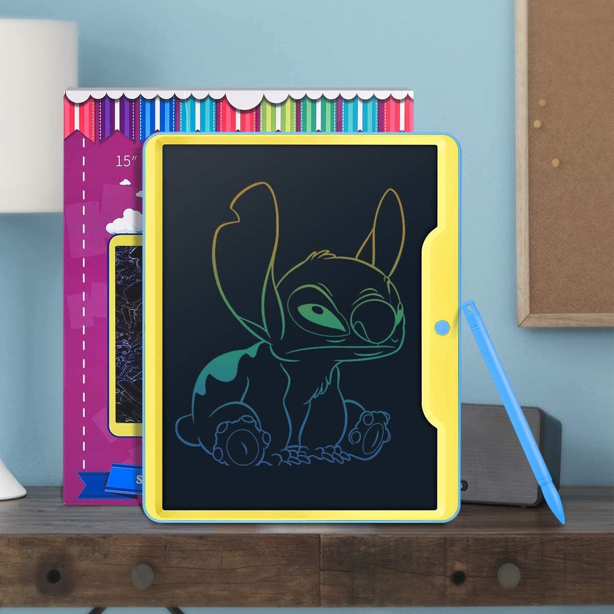 LEPAI WW1903-D-Z 15-inch Children's LCD Writing Tablet Digital Graffiti Drawing Board Electronic Handwriting Notepad With Pen Blue