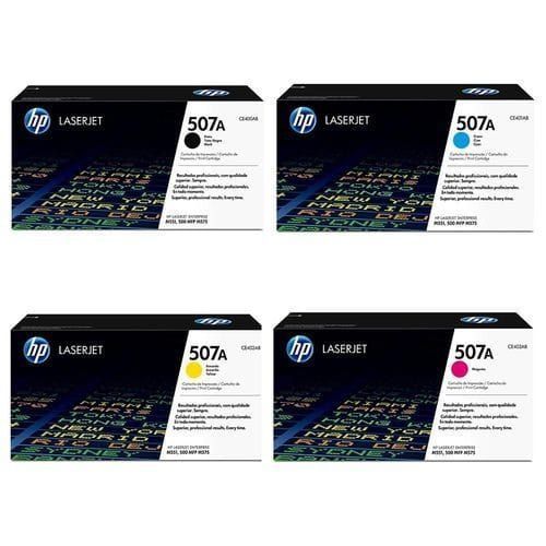 100% Genuine Original 507a LaserJet Toner Cartridge,All 4 Colours In One Shipping. (black, Cyan, Magenta, Yellow)