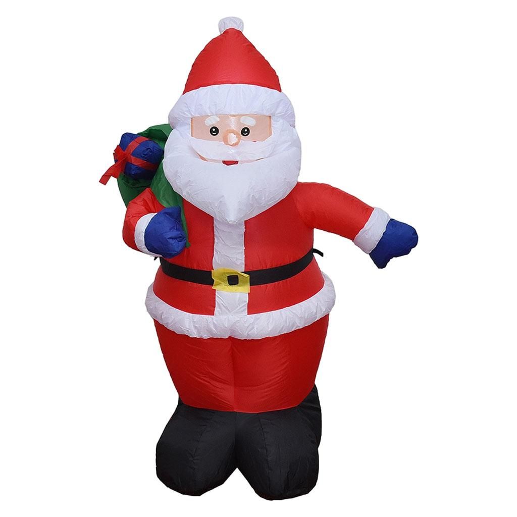 Inflatable Santa Claus Toys 120cm Toy For Christmas Outdoor EU Adaptor