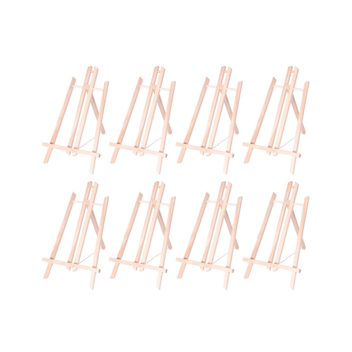 8Pack Wood Easels, Easel Stand for Painting Canvases, and