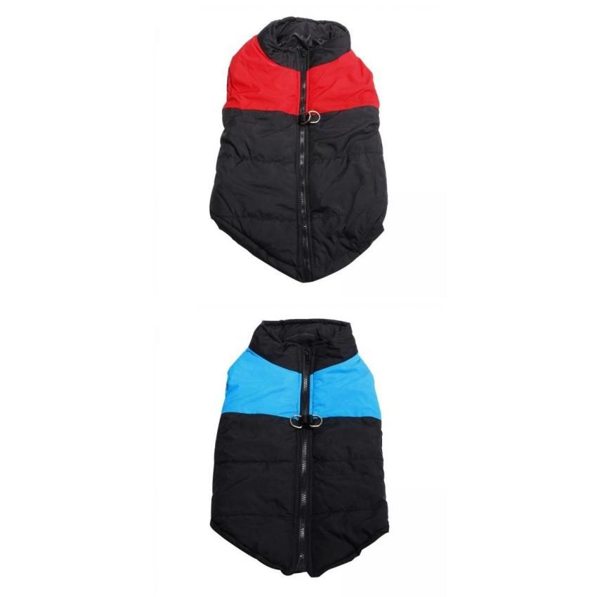 2pcs Pet Down Jacket Dog Coat Wateproof Winter Padded Puppy Clothes