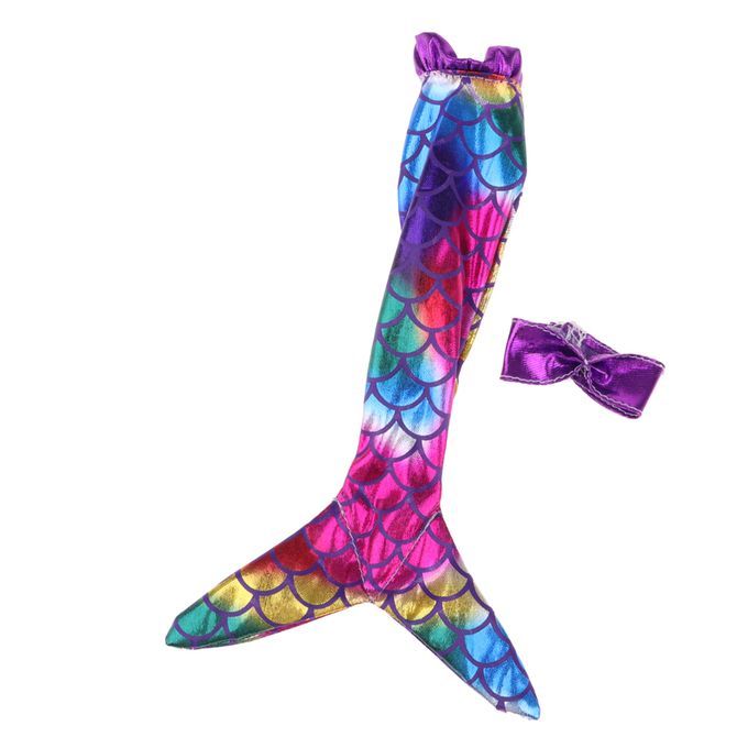 Fashion Mermaid Tail Dress  V Collar Halter Top For Barbie Doll