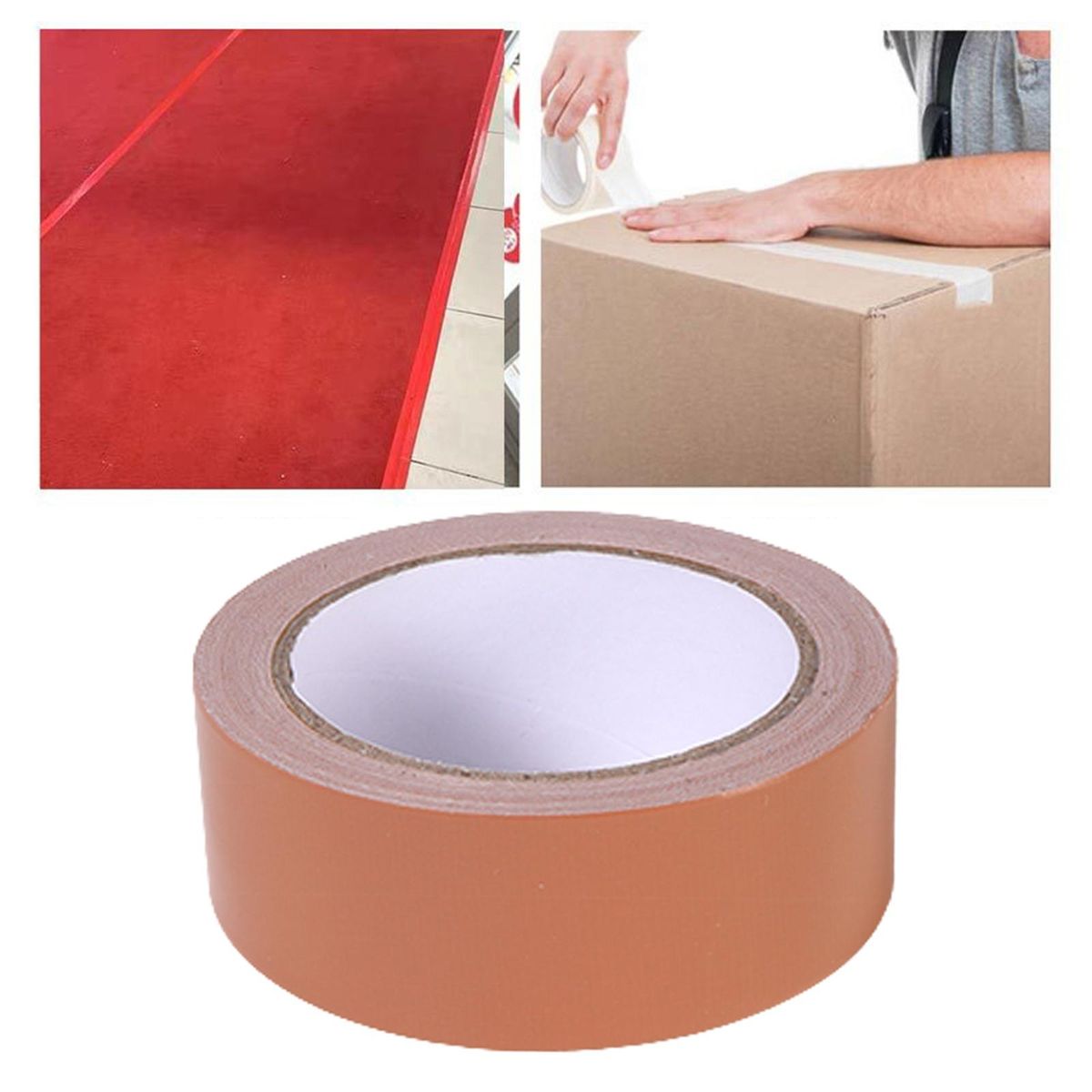 Adhesive Splicing Tape Sticky Cloth Duct Tape For Cable 60mmx10m Brown