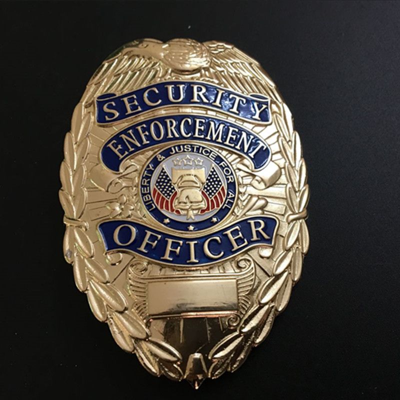 1 Pcs The Security Enforcement Officer Badge 78 Mm X 55