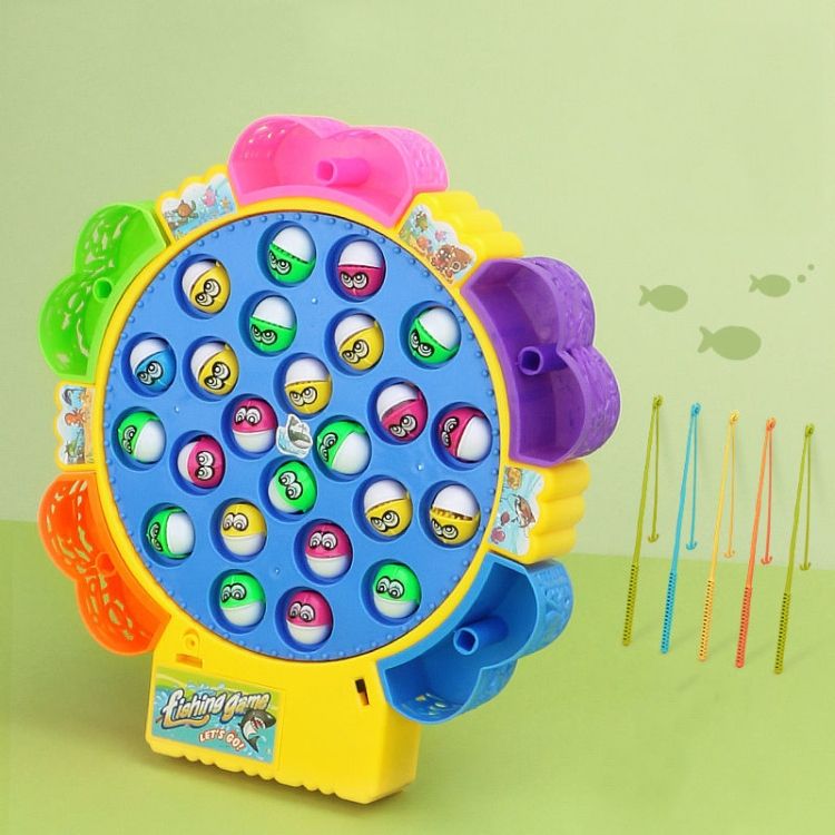 Fishing Toy , Colour: Hook Battery Style+24 Fish 5 Rods