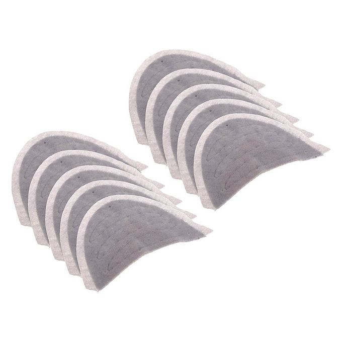 5 Pairs Detachable Shoulder Pads Sew-In Gray Cotton Garment Shoulder