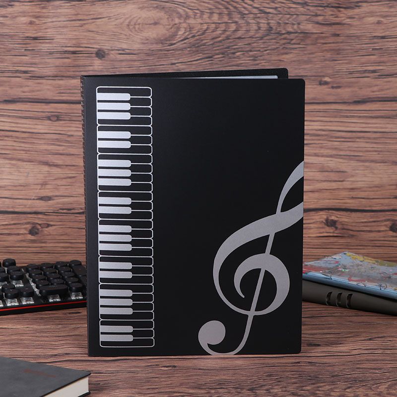 A4 Music Score Office Folder Storage Book Information Book Student Office Supplies Paper Organizer Folders For School Black40