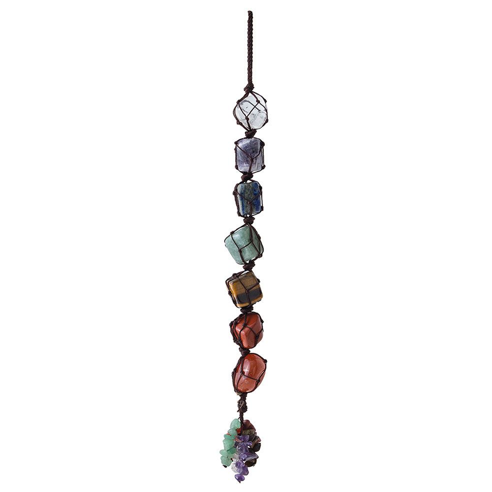 7 Chakra Dropped Gemstone Tassel Spiritual Meditation