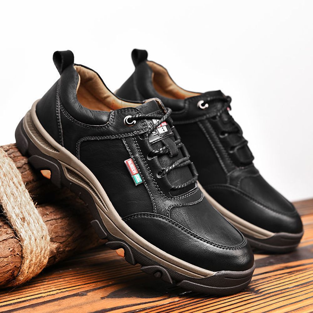 Men's Hiking Shoes Are Wear-resistant And Waterproof - Black