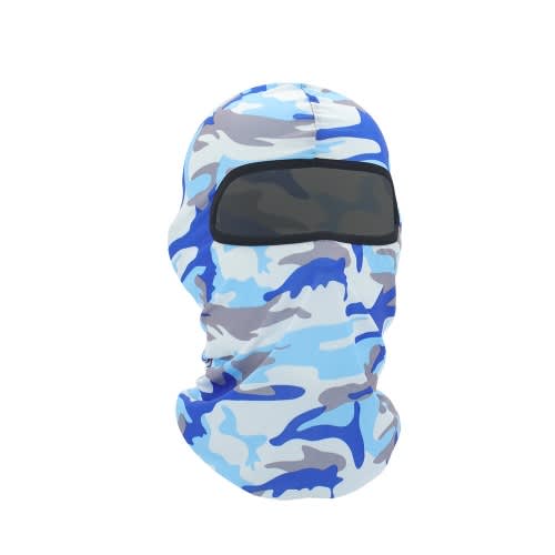 Cover Face Mask - Camouflage Light Blue